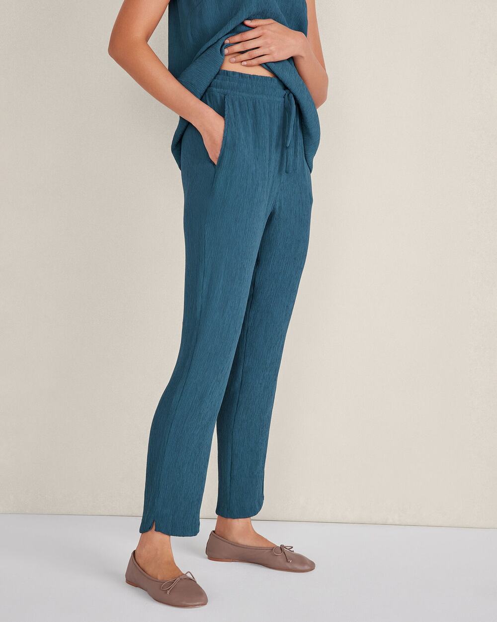 Haven Well Within Talbots Small Naia Straight Leg Pants Teal